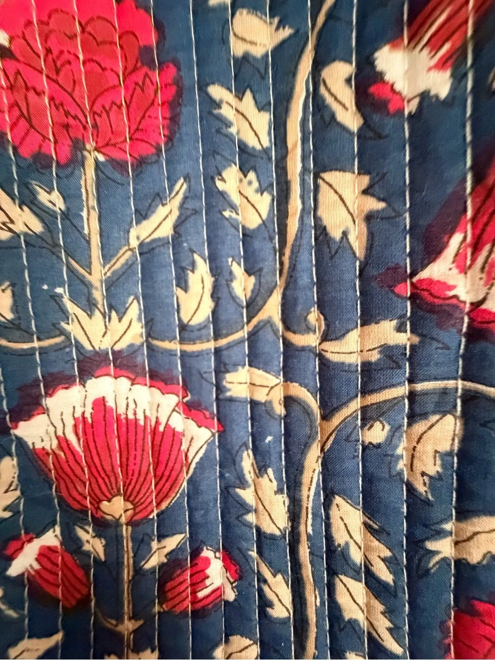 Strawflower Dakota Large Quilted Block Print Tote Bag NWT